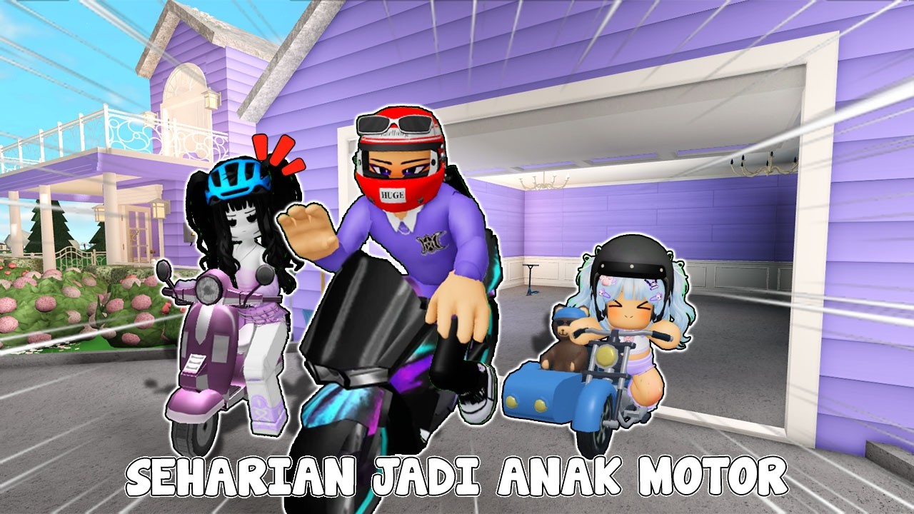 SEHARIAN BILAMA JADI GANG MOTOR ! | BLOXBURG🏡RP