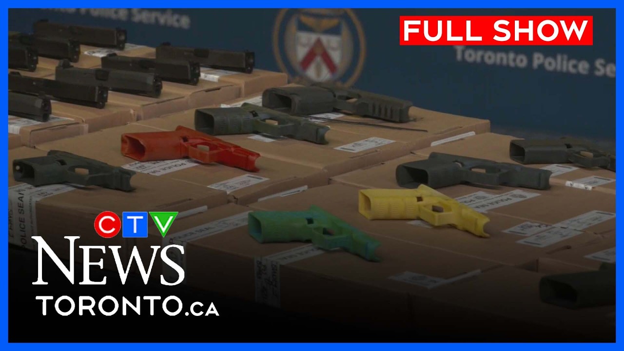 Toronto police announce multiple 3D printed guns seized | CTV News Toronto Noon April 28, 2026 background