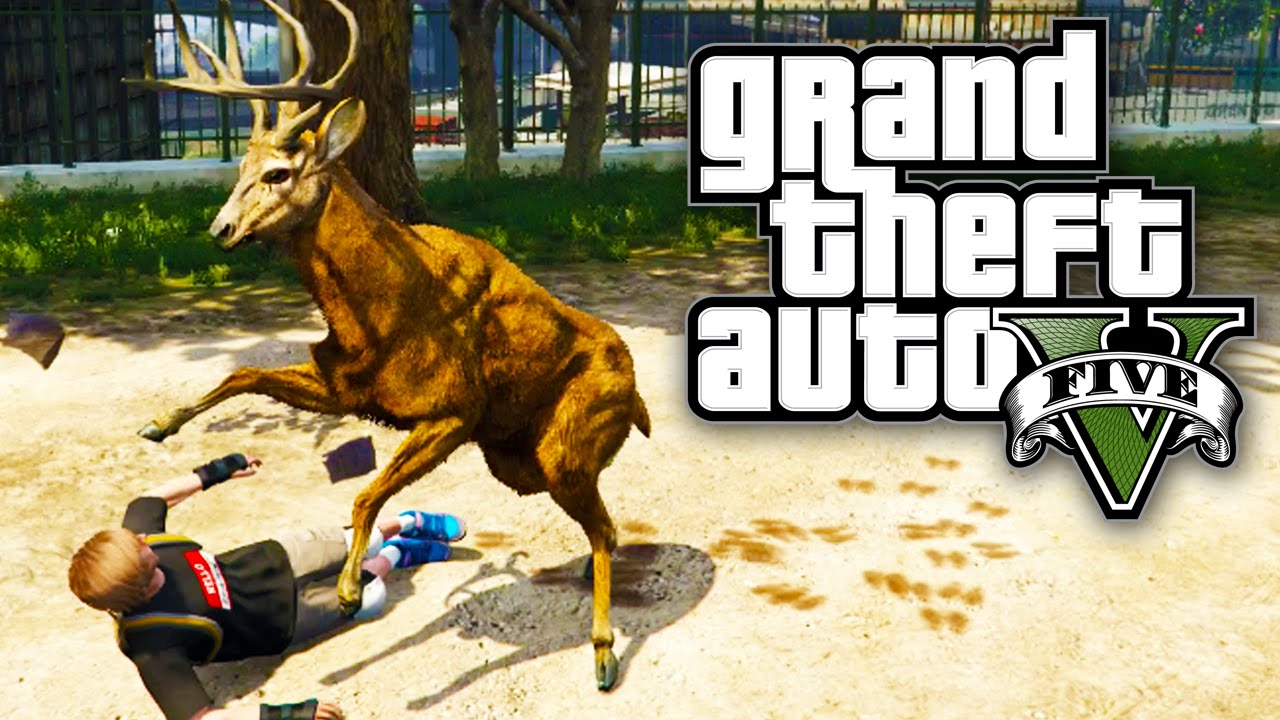 GTA 5 - PLAY AS ANIMALS! / DOGS, DEER & MORE! (GTA V PS4) background