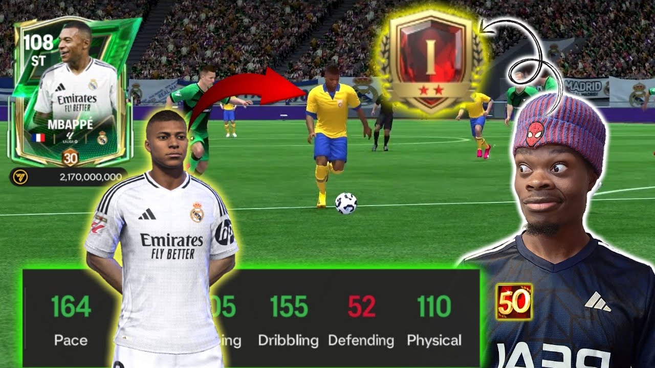 The most EXPENSIVE card in FC Mobile historyđ± || 108 Max Ranked Kylian MbappĂ© cooking FC I Playersđ„