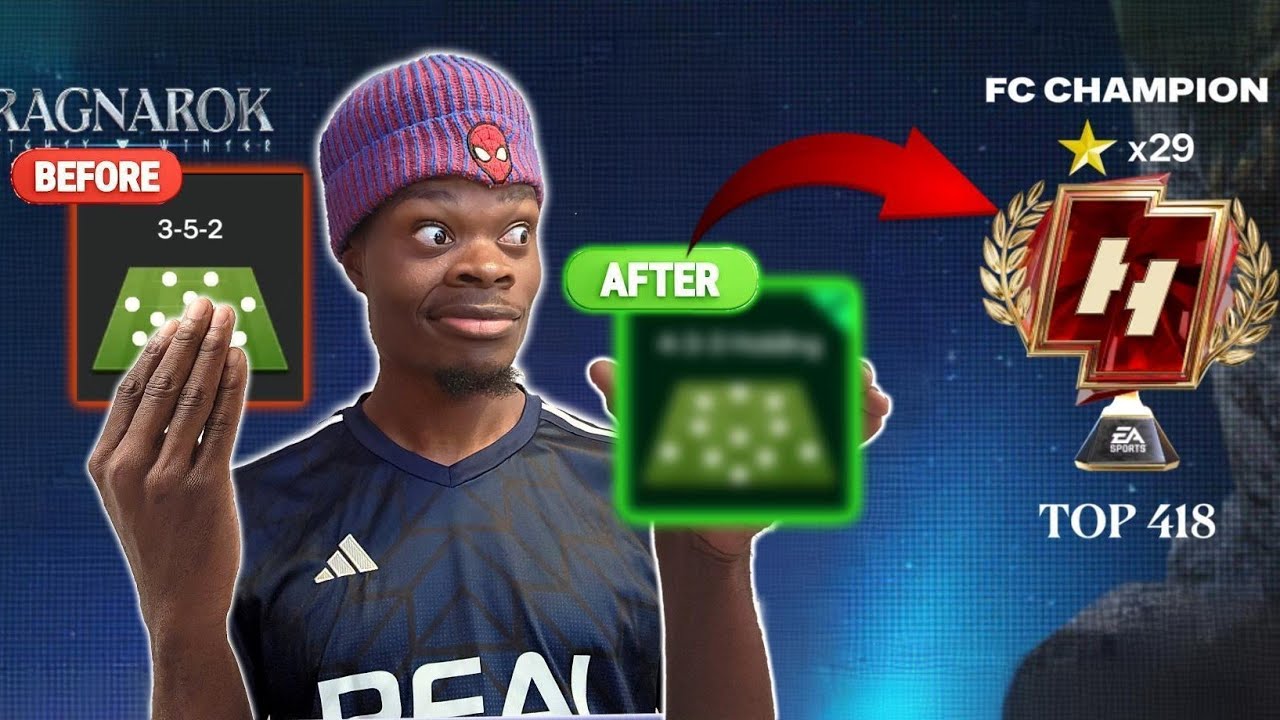 Grinding to Top 50 with my new Formation !đ„ - FC MOBILE background