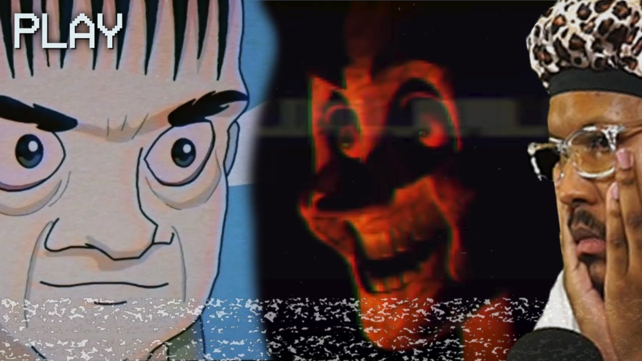 Reacting To HORROR Short Films + Scary REAL LIFE Animations *CURSED* background