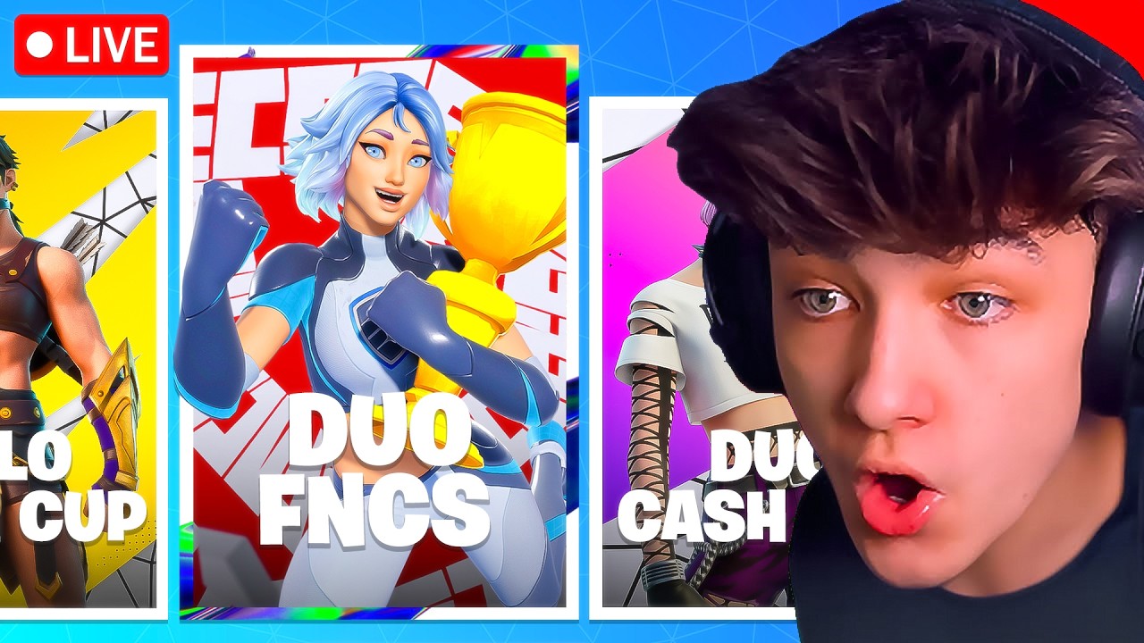 🔴LIVE! - WINNING *FNCS* SECOND CHANCE TOURNAMENT! (Fortnite)