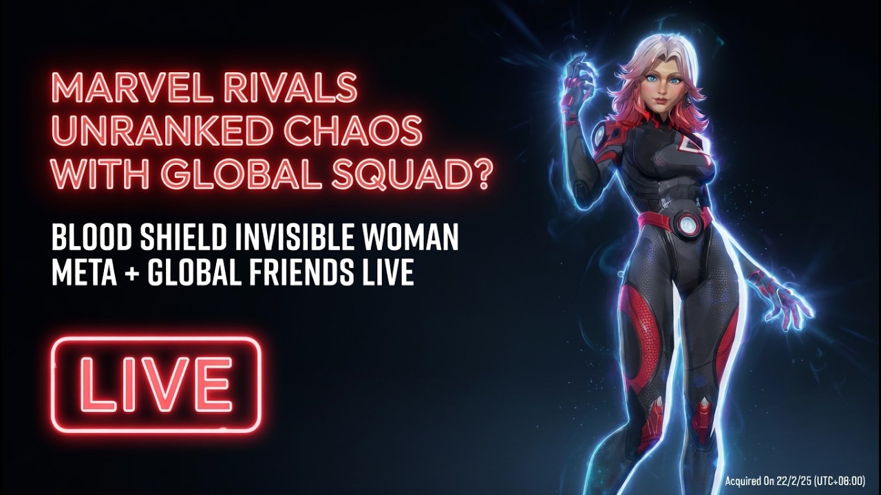 ๐ด LIVE Marvel Rivals Unranked Chaos with Global Friends Squad! ๐
