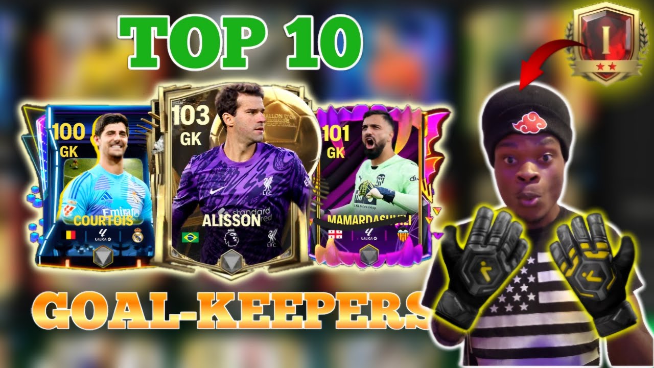 Top 10 Goal-Keepers (GK) for H2H after Seasonal Update! - FC MOBILE background