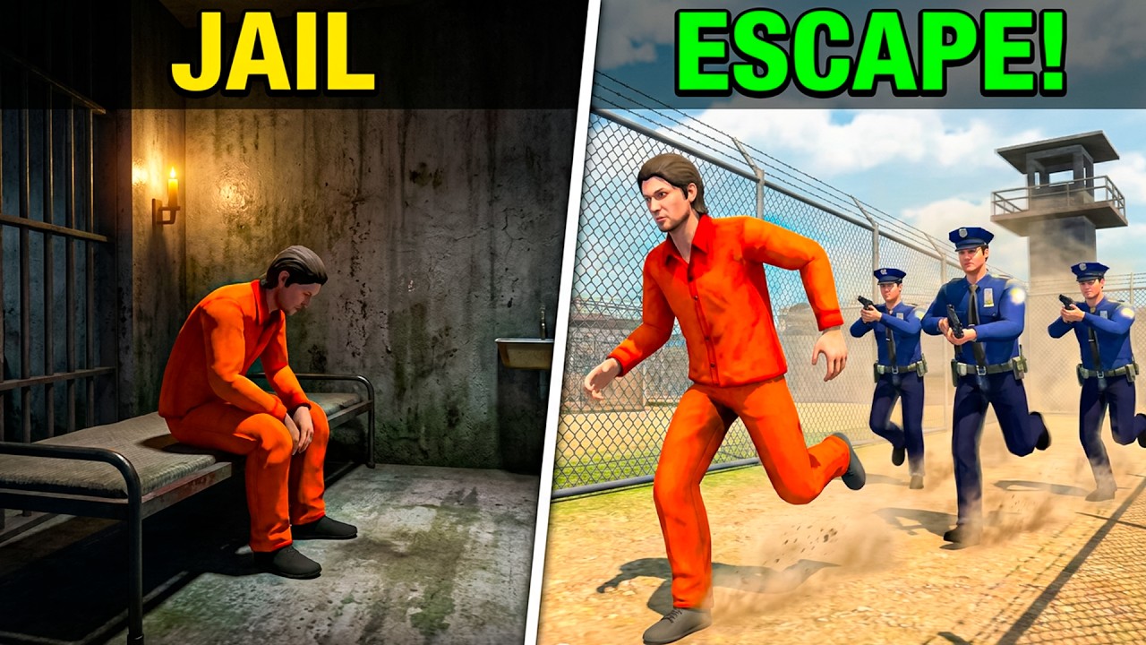 EPIC ALCATRAZ PRISON BREAKOUT! - Grand Prison Escape: Jailbreak background