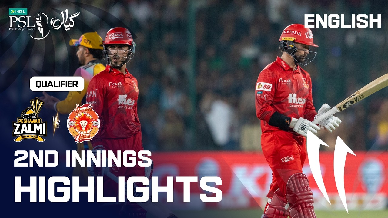 2nd Innings Highlights | Peshawar vs Islamabad | English | Qualifier | Match 41 | HBL PSL 11 | MZB1K