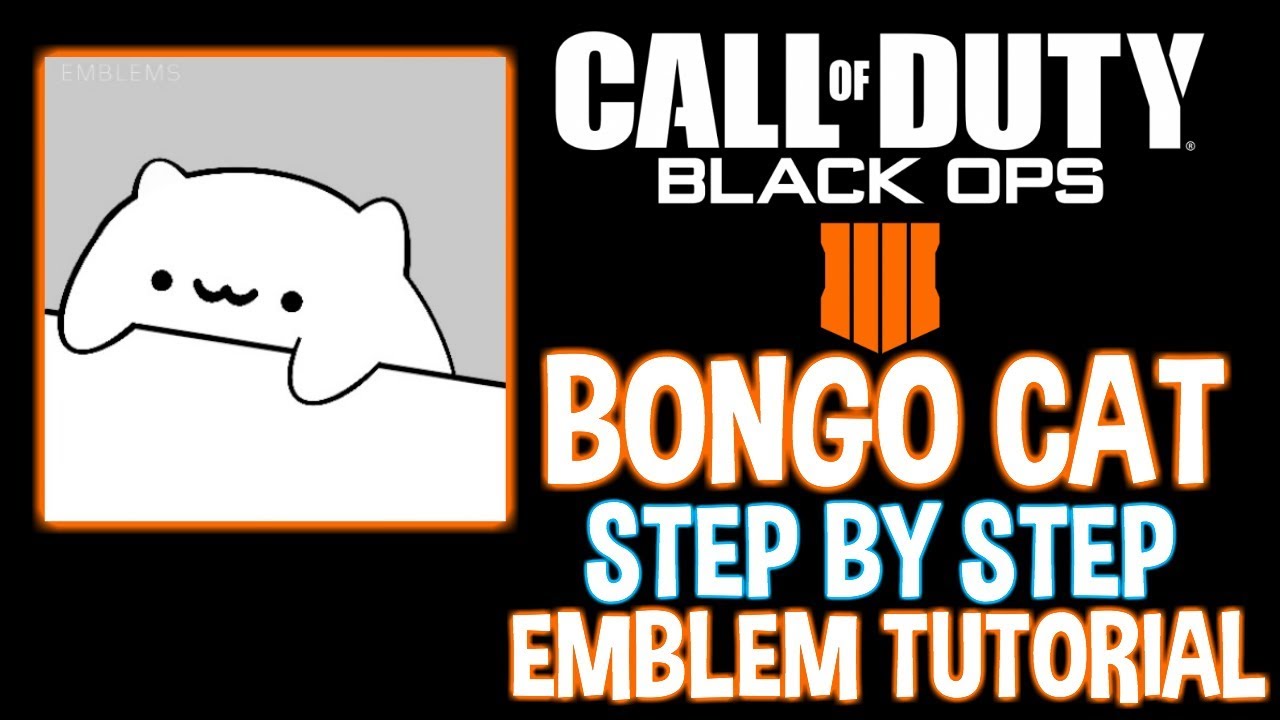 Bongo Cat *Step by Step* Emblem Tutorial *Giveaway in the description* background