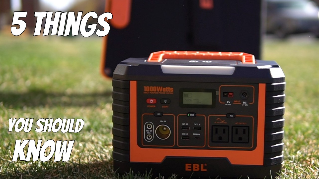 5 things you should know before buying a portable power station. background