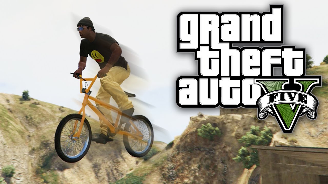 GTA 5 Online - SURVIVING A GIANT BIKE JUMP! (GTA V Online) background