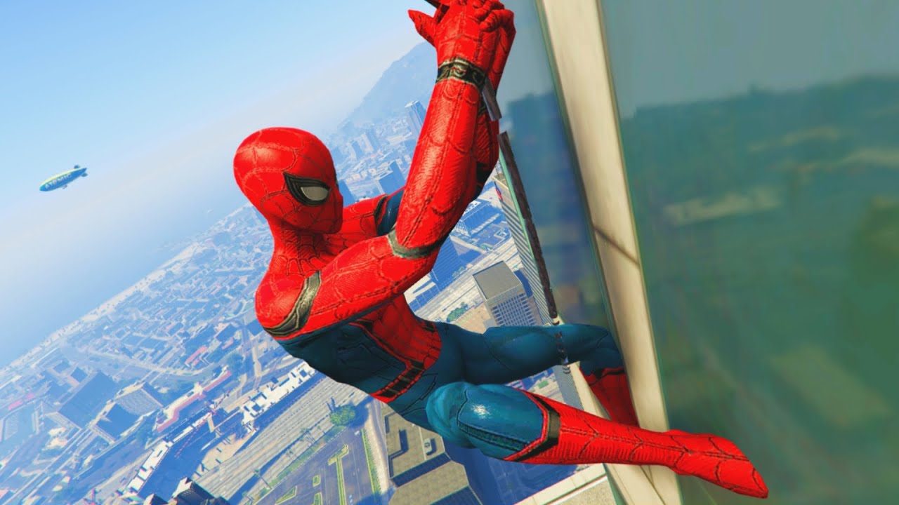 GTA 5 Mods - SPIDERMAN MOD! (GTA 5 PC Mods) background