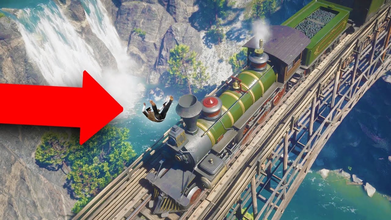 THE GREATEST TRAIN ROBBERY EVER! *THROWN OFF BRIDGE!* | Red Dead Redemption 2 Outlaw Life #6