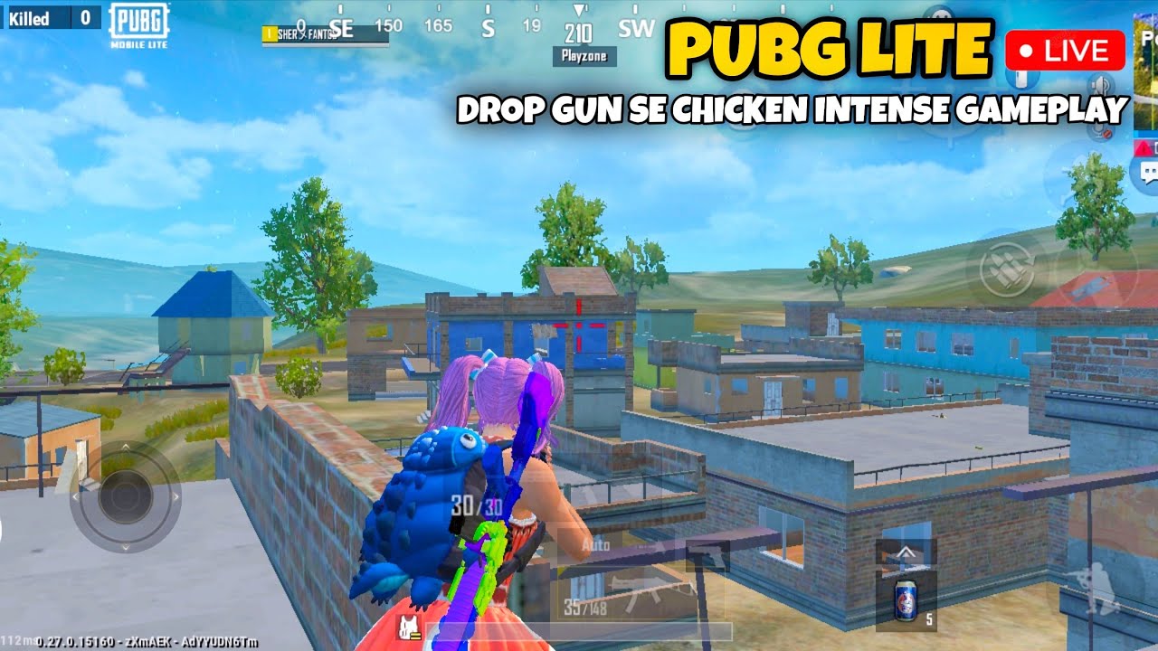 PUBG LITE LIVE | DROP GUN SE CHICKEN INTENSE GAMEPLAY
