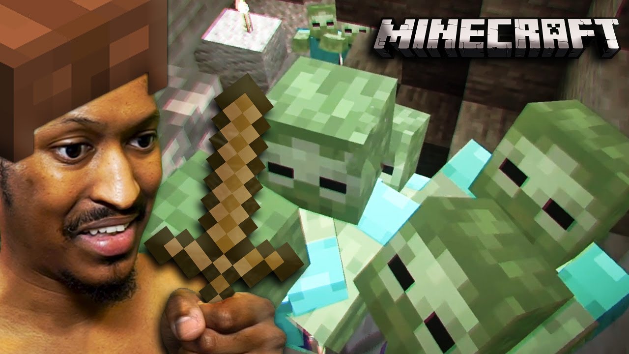 Exploring DANGEROUS CAVES in Minecraft! (I wanna go home.) | EEZYCRAFT #4 background