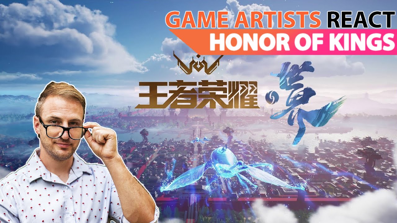 GAME ARTISTS REACT to Honor of Kings. Tech and Art Direction analysis. Unreal Engine 5 progress. background