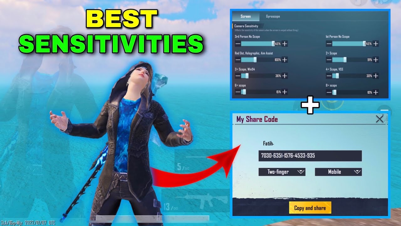 Newπ₯ BEST SENSIVITY SETTINGS FOR IMPROVE REFLEXS in PUBG MOBILE | iPad Pro 2021 backdrop