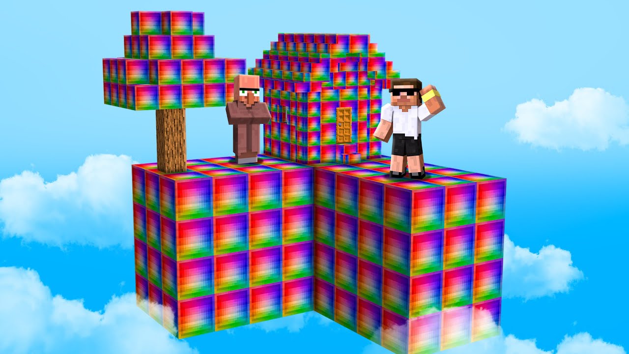 Carry and Doorbin Got Stuck on Avaritia Island in Minecraft.. background