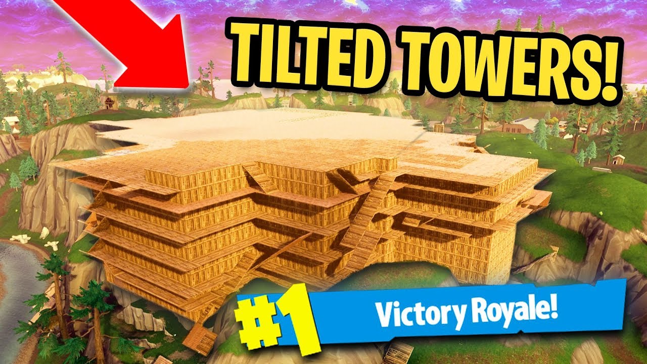 WE CLOSED IN TILTED TOWERS AND PLAYED HIDE AND SEEK! | Fortnite Battle Royale Custom Games background