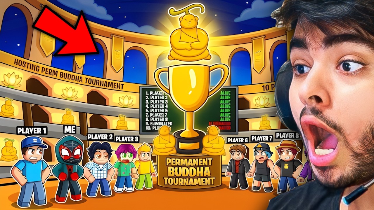 I Hosted a Perm BUDDHA Tournament in Blox Fruits | Roblox background