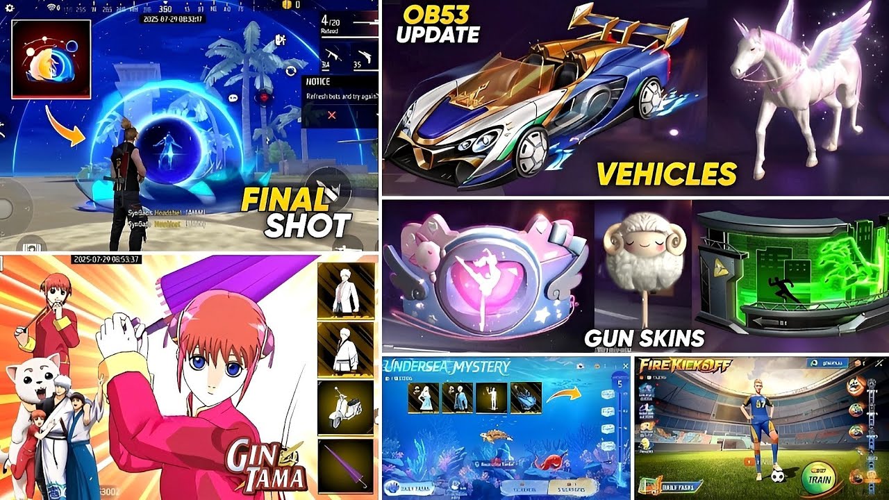 OB53 Update All Weapons Review🤯 l Free Fire New Event l Ff New Event l OB53 Update Free Fire