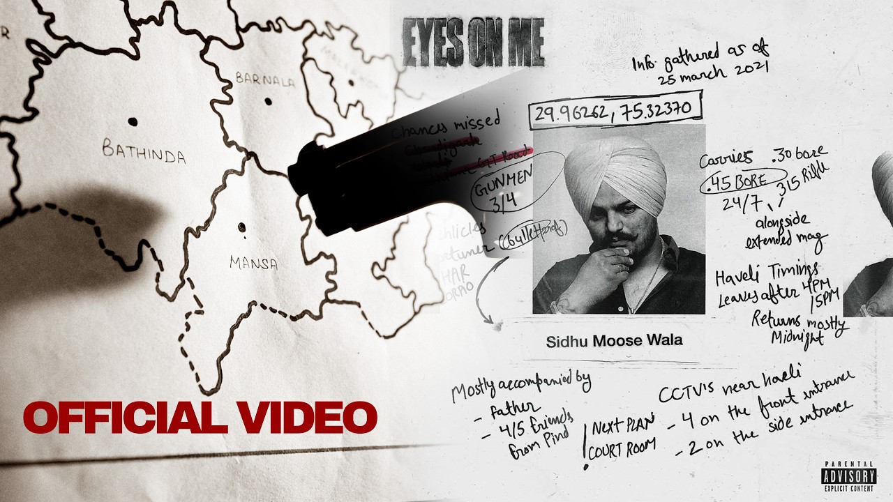 EYES ON ME (MUSIC VIDEO) SIDHU MOOSE WALA | THE KIDD