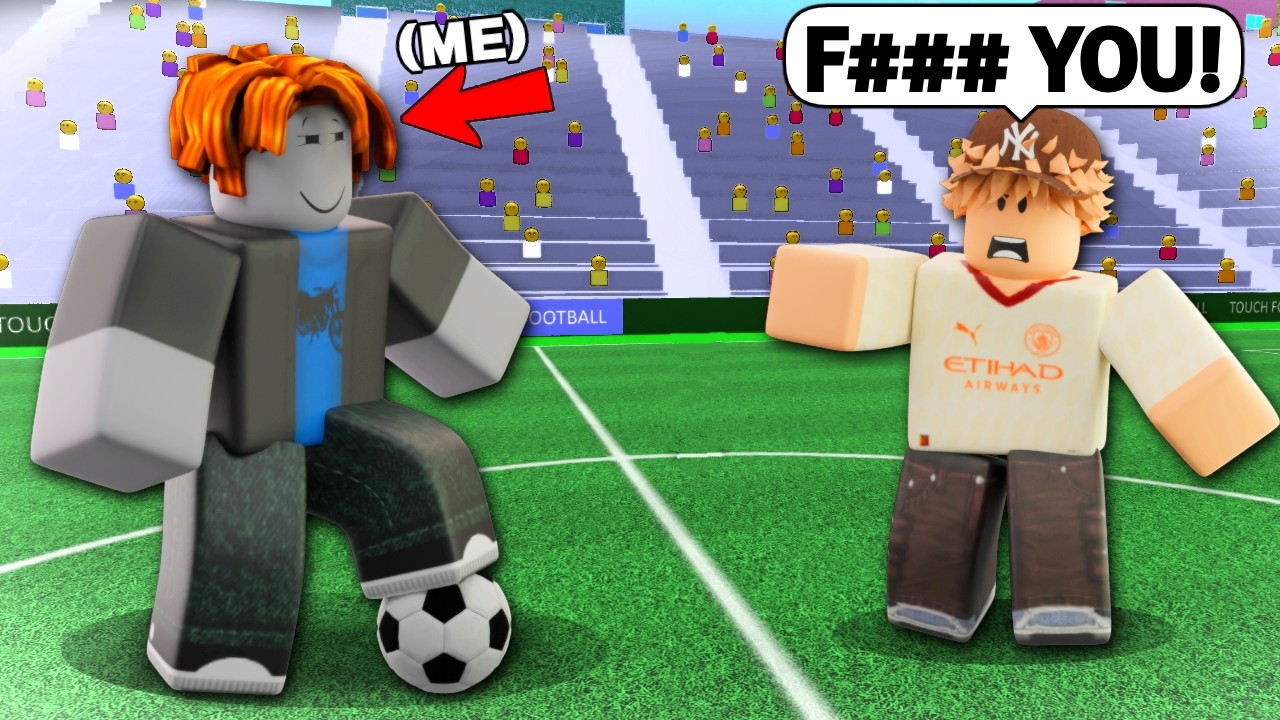 I Went UNDERCOVER to 1v1 a TOXIC YOUTUBER! (Roblox Touch Football)