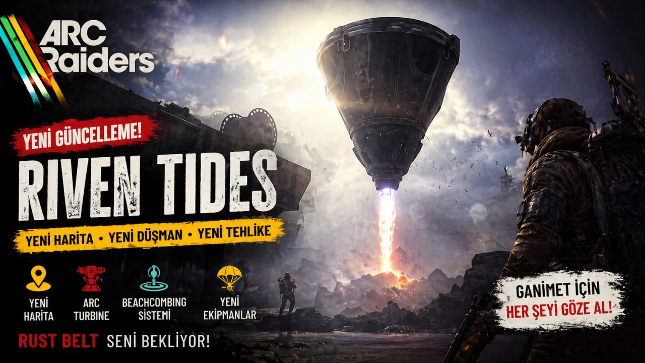 ARC Raiders Değişiyor! Riven Tides ve Yeni ARC Tehlikesi Açıklandı! | ARC Raiders | 4K Ultra HD background