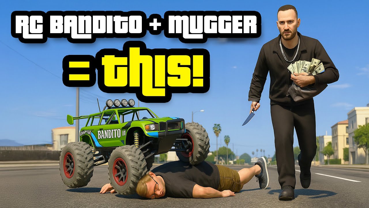 What happens when you call a mugger then switch to the RC bandito? | GTA 5 THUG LIFE #615