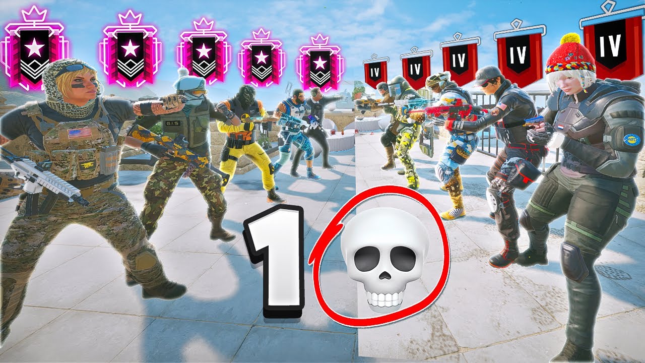 5 Coppers Vs 5 Champions... but they have 1 LIFE... (Rainbow Six Siege)