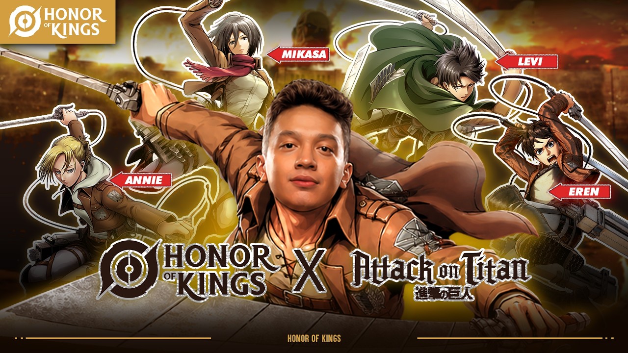 Honor Of Kings x Attack On Titan !!