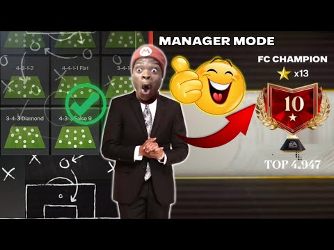 Best Manager Mode Tactics and Formations For reaching FC Champion! Pep Got nothing on me - FC MOBILE background