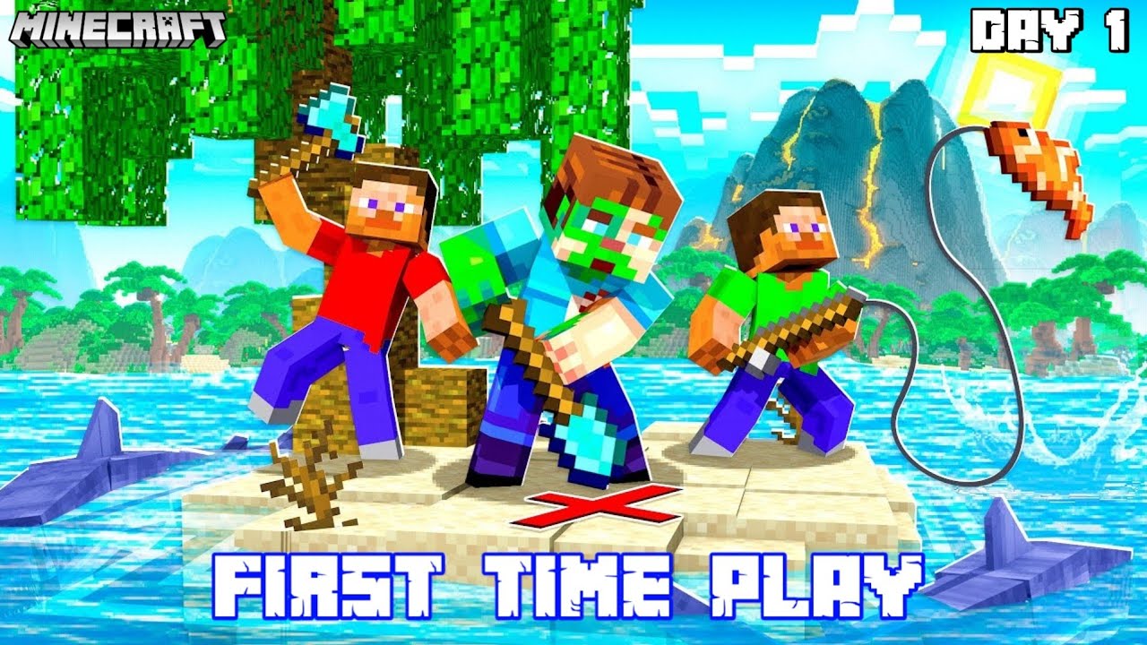 FIRST TIME PLAY MINECRAFT SURVIVAL 🔥 | EPISODE- 1 ❤️ | LOVELY BOSS