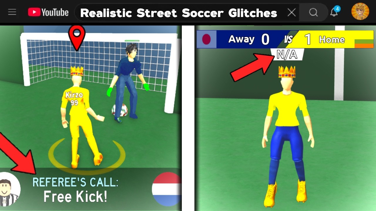 I tested Realistic Street Soccer GLITCHES... will they actually work? background
