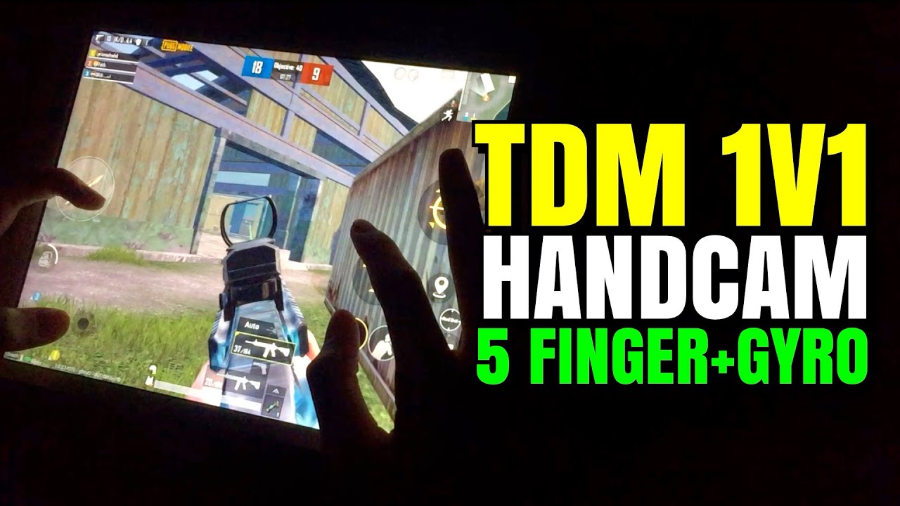 iPAD 7th Gen 5 FINGER+GYRO HANDCAM CLAW!! | 1V1 TDM | PUBG Mobile background