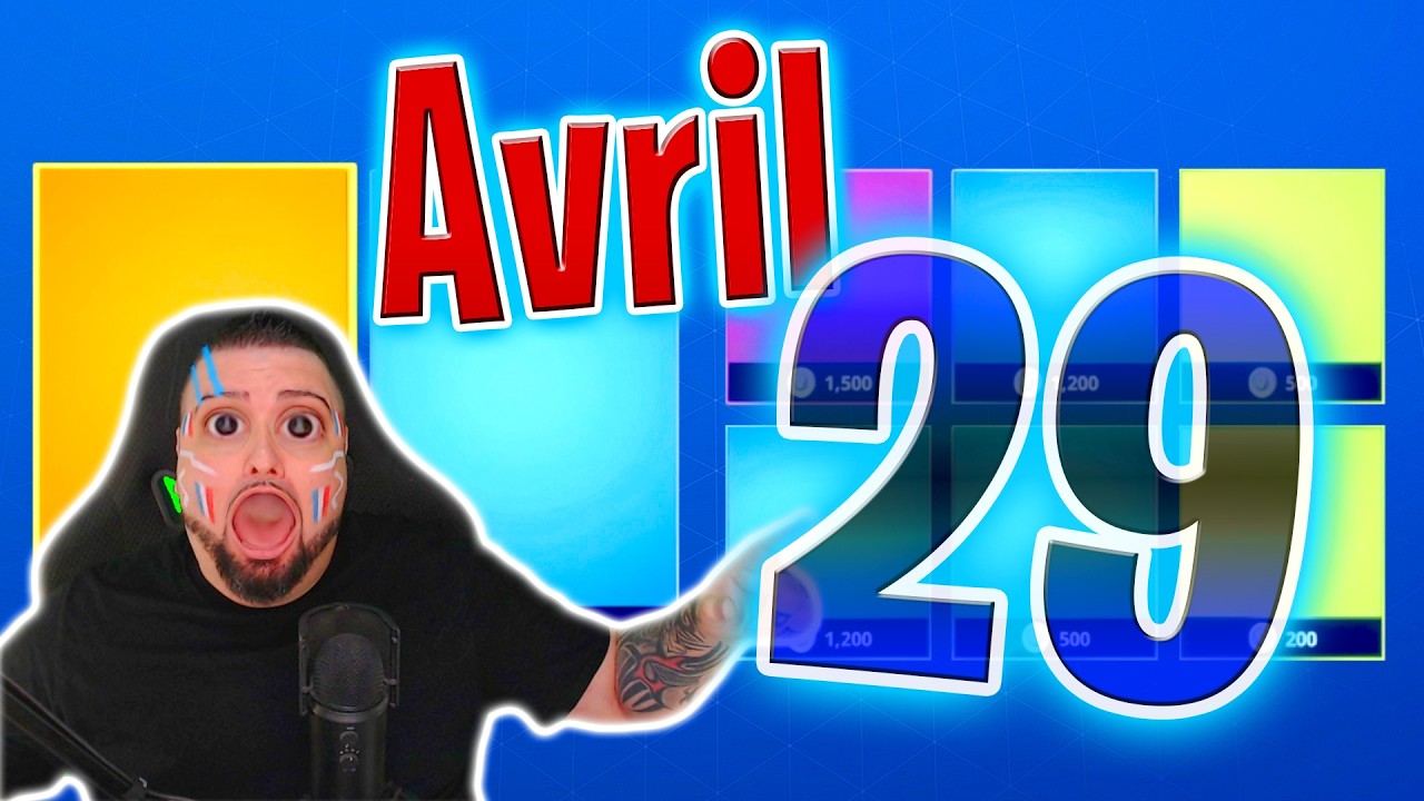 BOUTIQUE FORTNITE D’AUJOURD’HUI (29 Avril 2026) 💙🥳 (Boutique du jour)