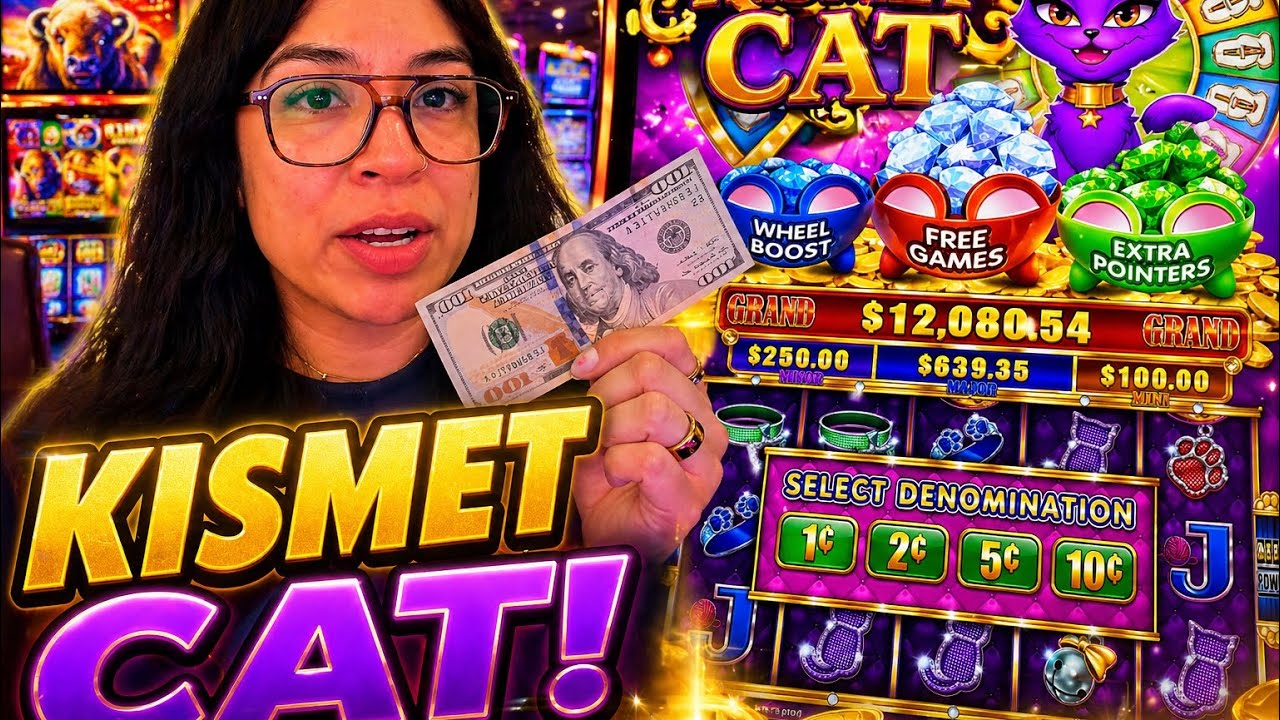 KISMET CAT SLOT MACHINE background