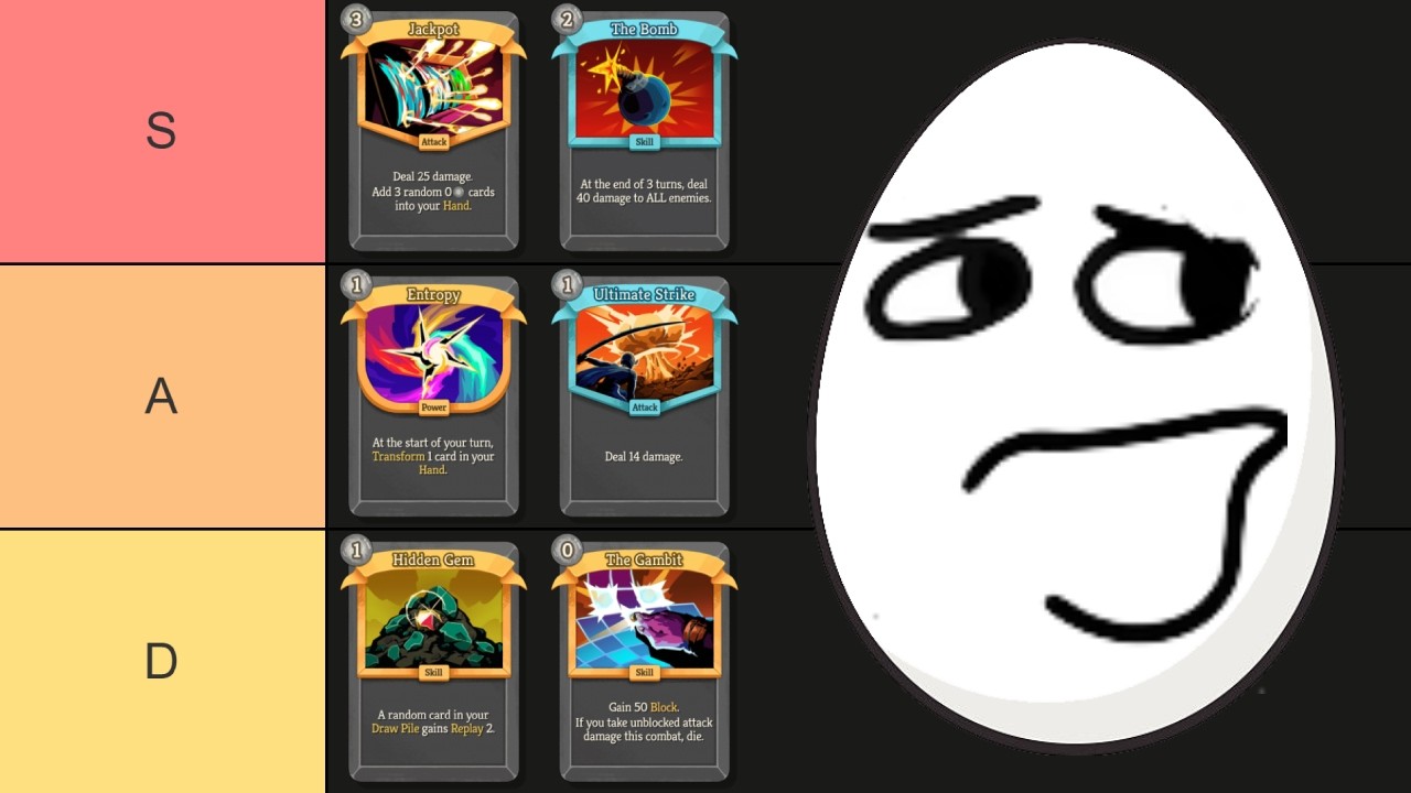 20 Streak Slay the Spire 2 Colourless Cards Tier List background
