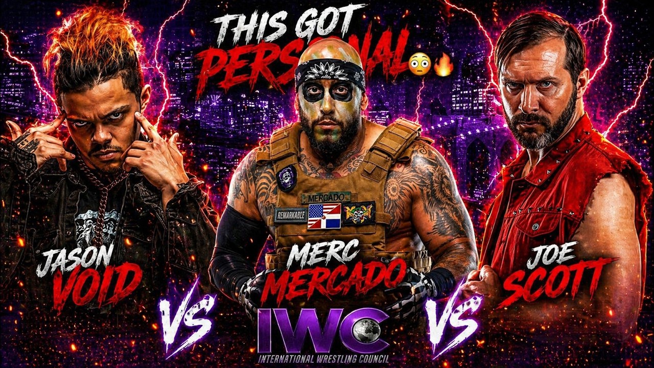 Jason Void vs Merc Mercado vs Joe Scott β THIS GOT PERSONAL π³π₯ | IWC Wrestling background