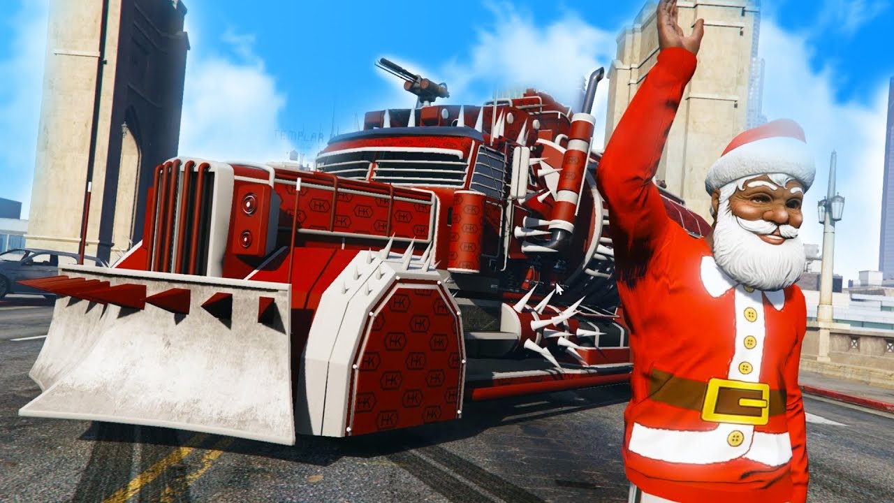 SANTA'S NEW SLEIGH! *SHUNT BOOST TROLLING!* | GTA 5 THUG LIFE #198 background