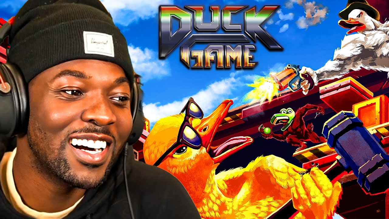 THIS GAME IS GETTING EXTREMELY COMPETITIVE (Duck Game) background