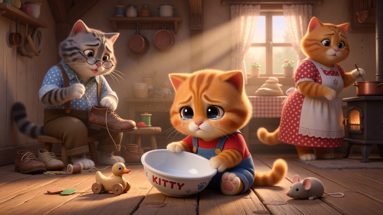 A Poor Cat Family’s Silent Tears! 🧺💔 Will Love Be Enough? 🐾✨ | Cat Story