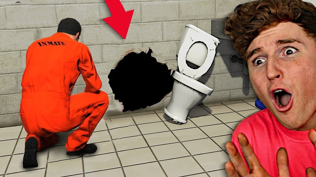 Can You Escape PRISON In GTA 5?! (GTA 5 Mods) background