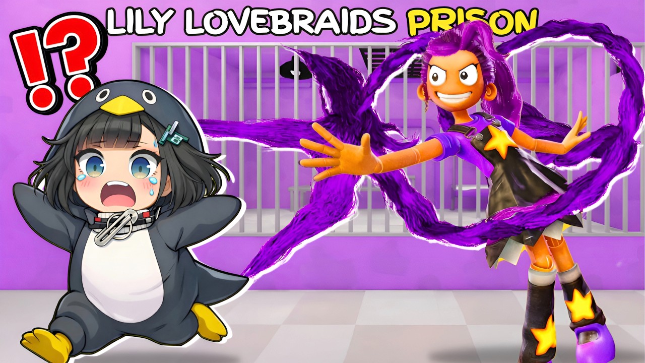 I Escaped LILY LOVEBRAIDS’ Prison Run… But I’m GUGUGAGA Penguin!🐧 (Roblox Obby) background