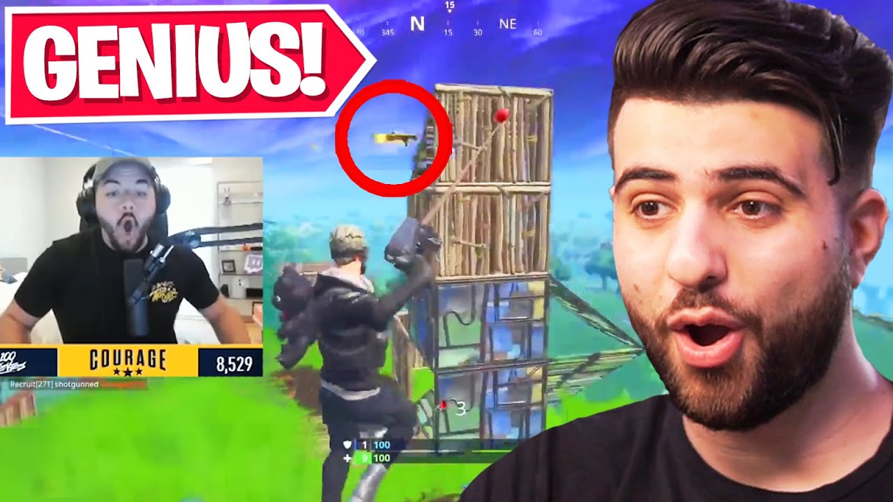 Reacting to the SMARTEST Plays in Fortnite History... backdrop