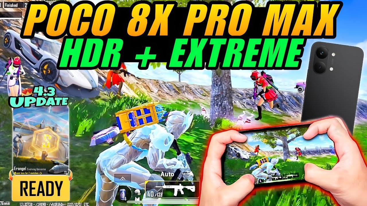 ๐ฅPOCO X8 Pro Max HDR + Extreme 100% Battery To 0% BGMI Stress Test