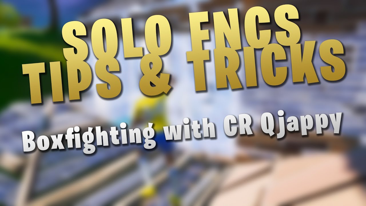4 Boxfighting Strategies From FNCS Champion Cr Qjappy | Solo FNCS Tips, Tricks & VOD Review background