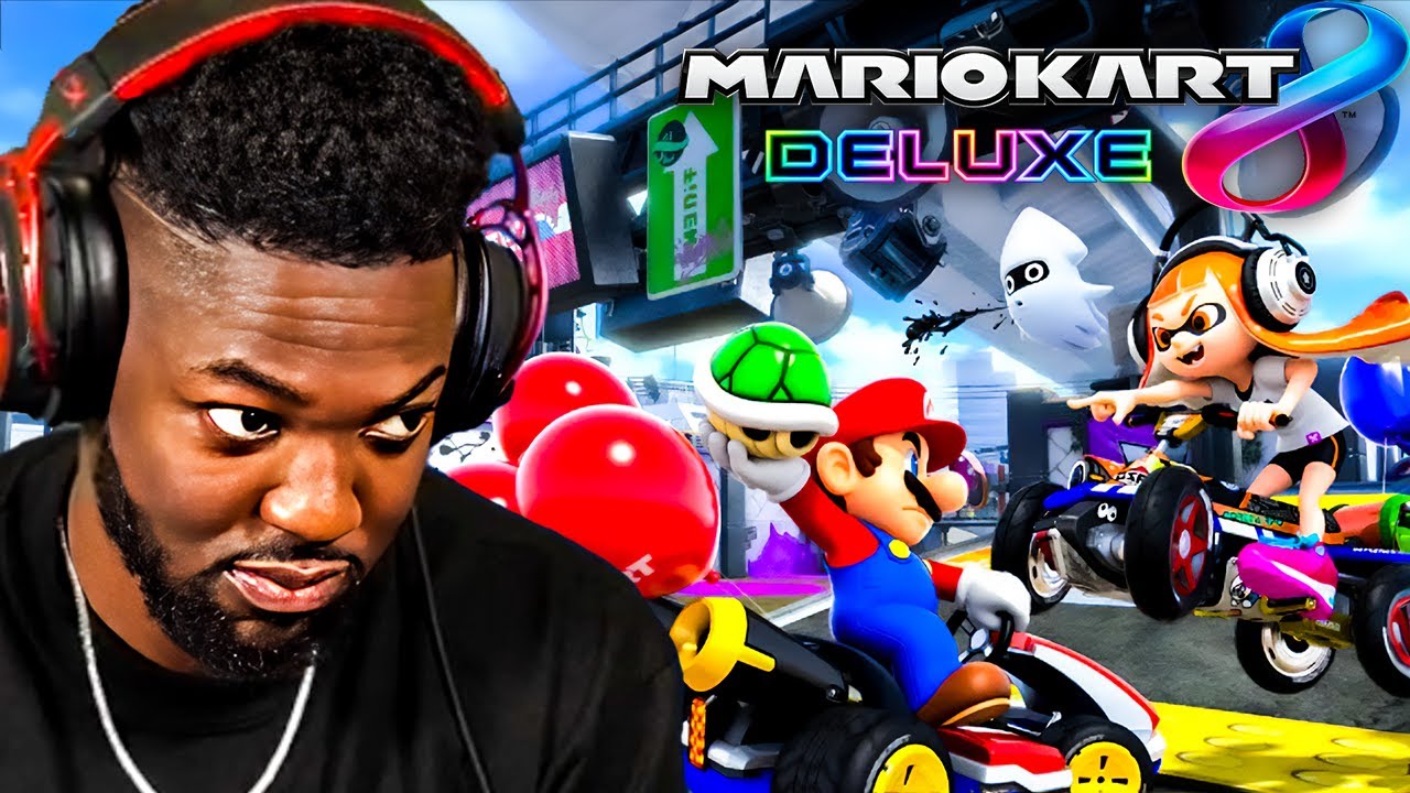 THIS GAME GOT US HEATED (Mario Kart 8) background