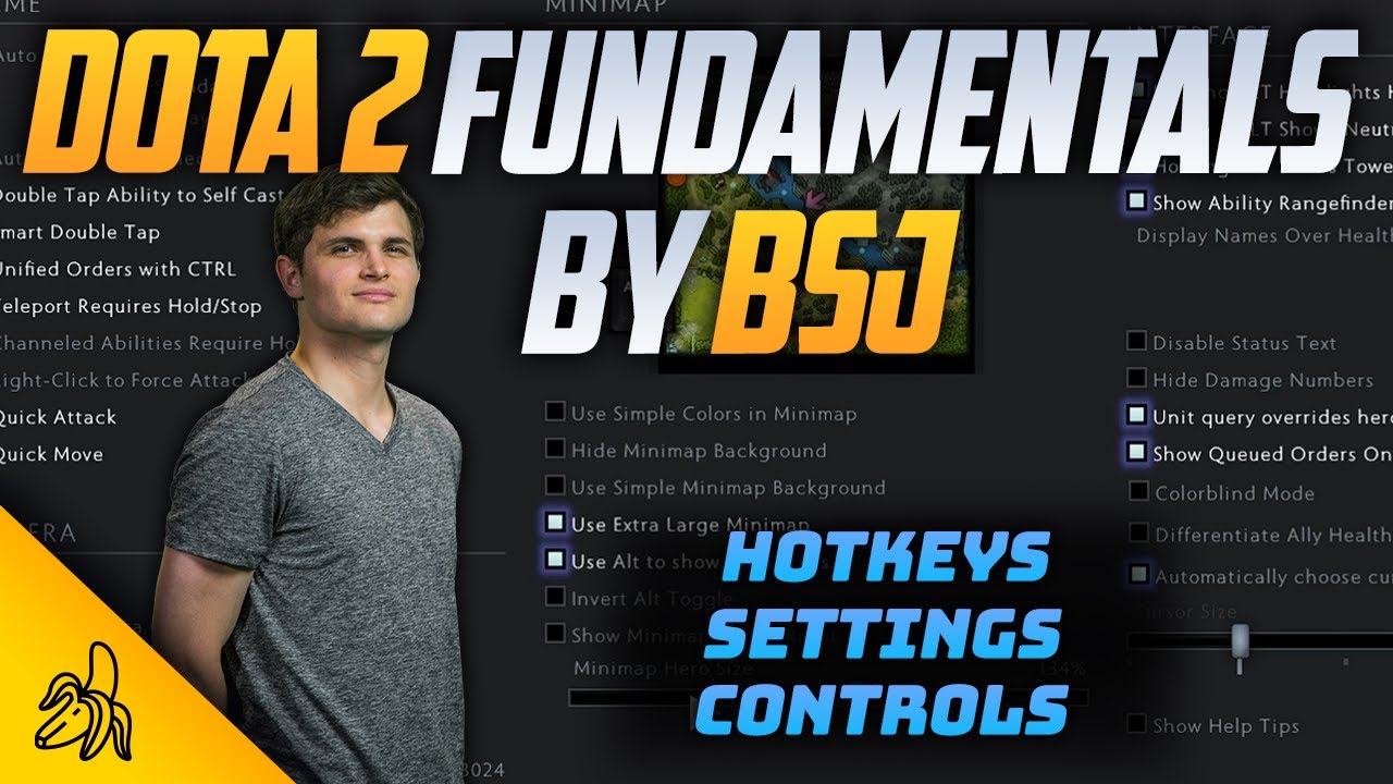 Hotkeys, Settings and Controls - Dota 2 Fundamentals by BSJ (Episode 1) background