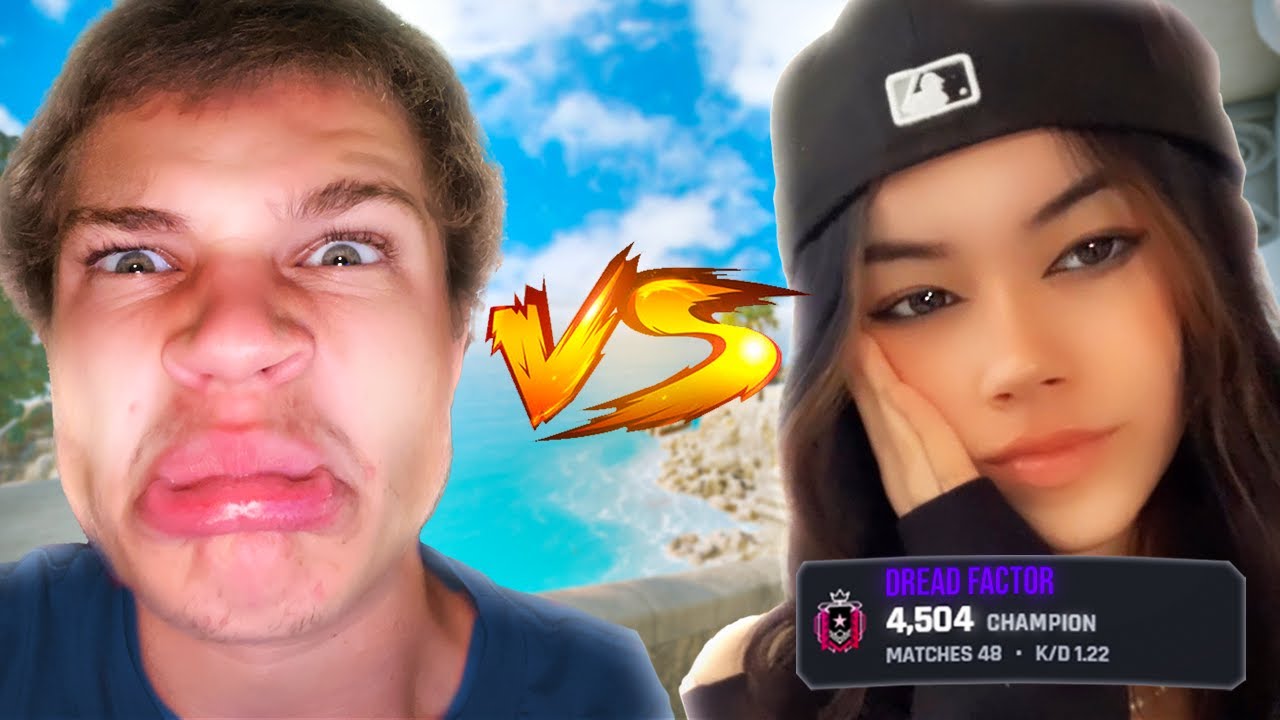 Jynxzi Vs #1 FEMALE Champion 1v1 (Rainbow Six Siege) background