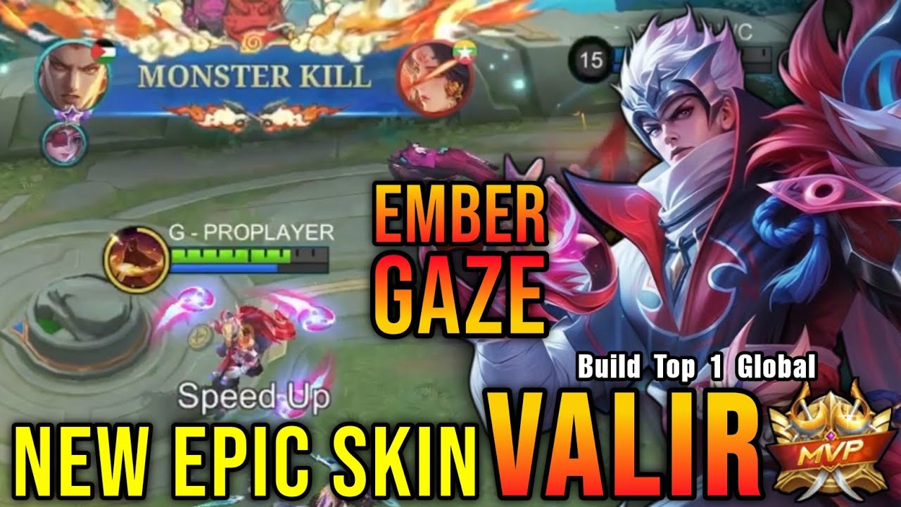 100% ANNOYING!! Valir Ember Gaze New EPIC Skin!! - Build Top 1 Global Valir ~ MLBB